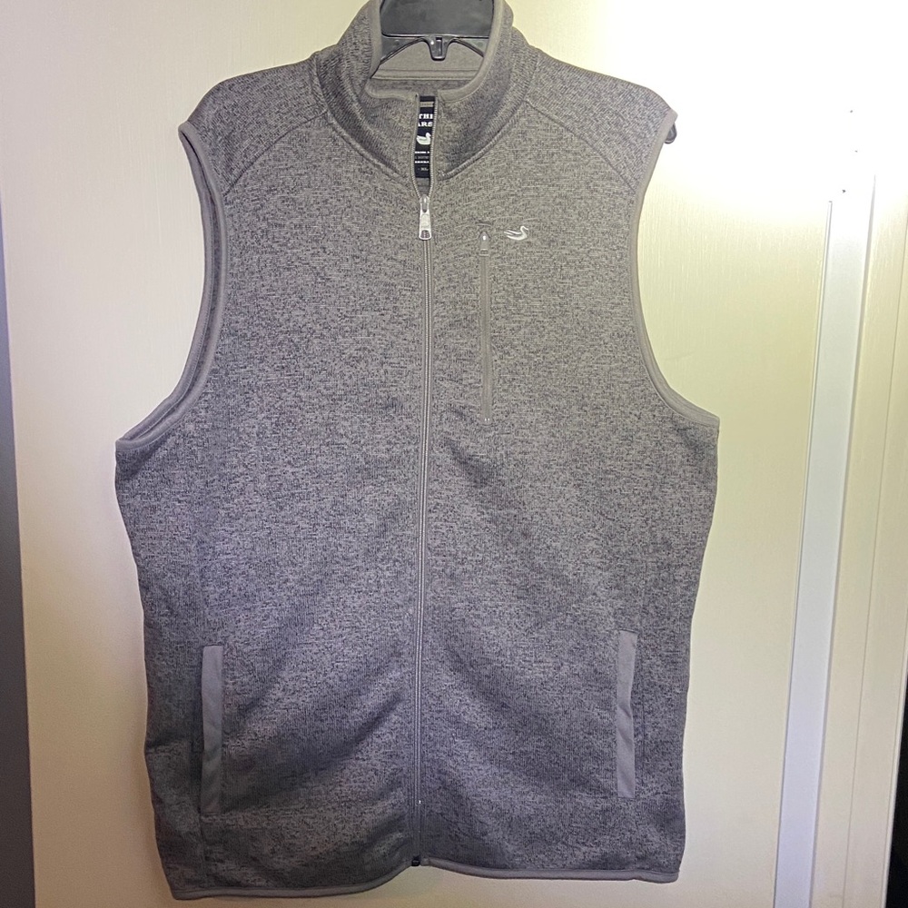 Southern Marsh Men's Gray Zip Vest